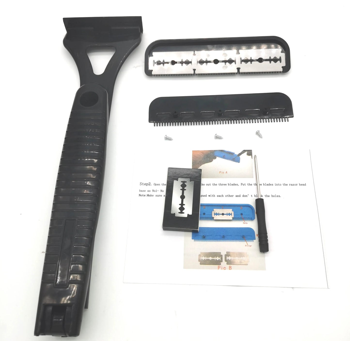 New Men Back Shaver Hair Body Shaver Long Handle Foldable Trimmer