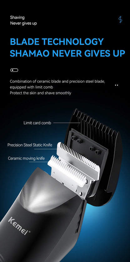 Kemei Electric Groin Ball Hair Trimmer Waterproof Clippers Razor