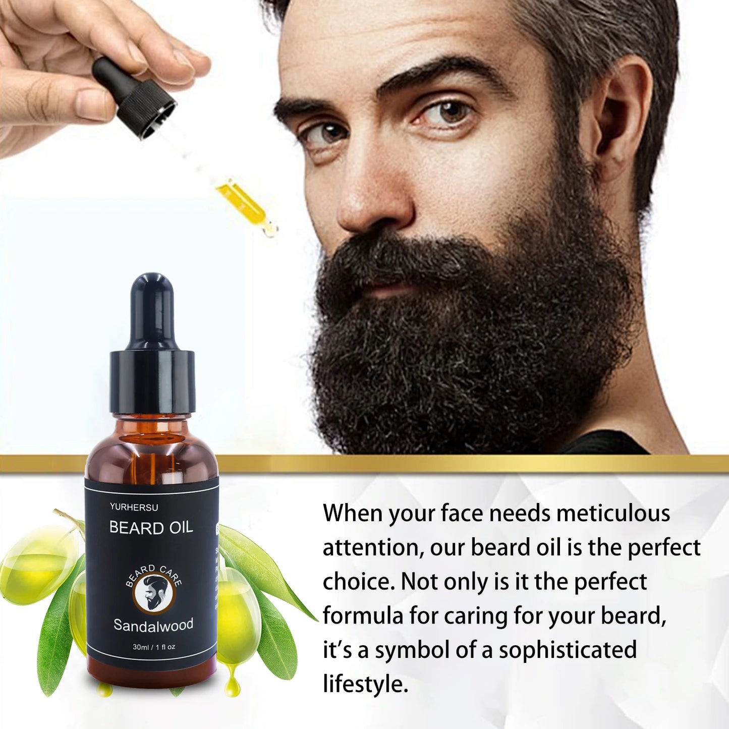30ml new facial hair and beard growth oil