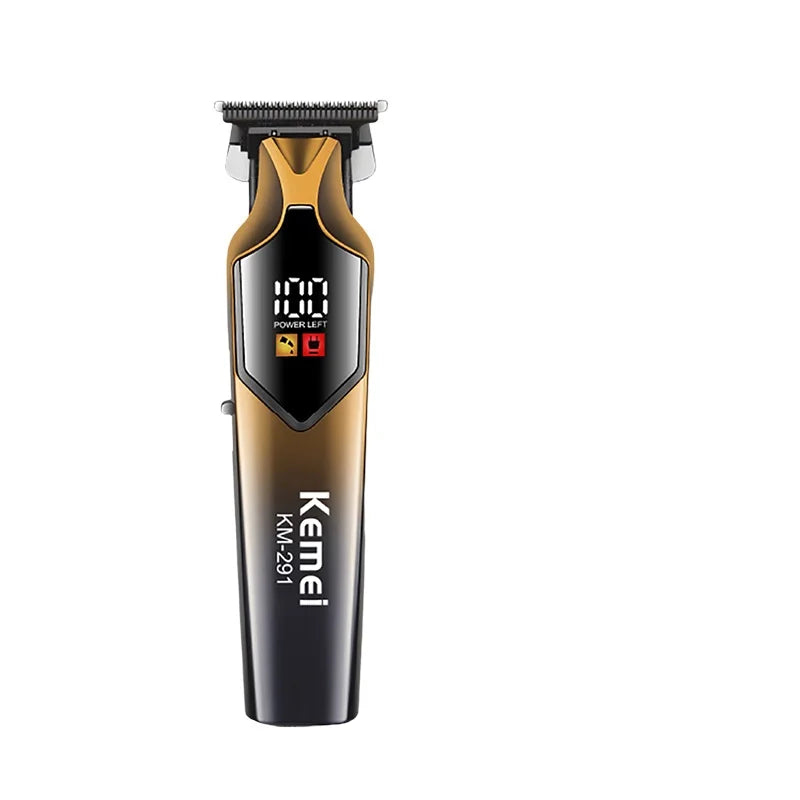 Kemei gradient color digital display hair clippers gift KM-291