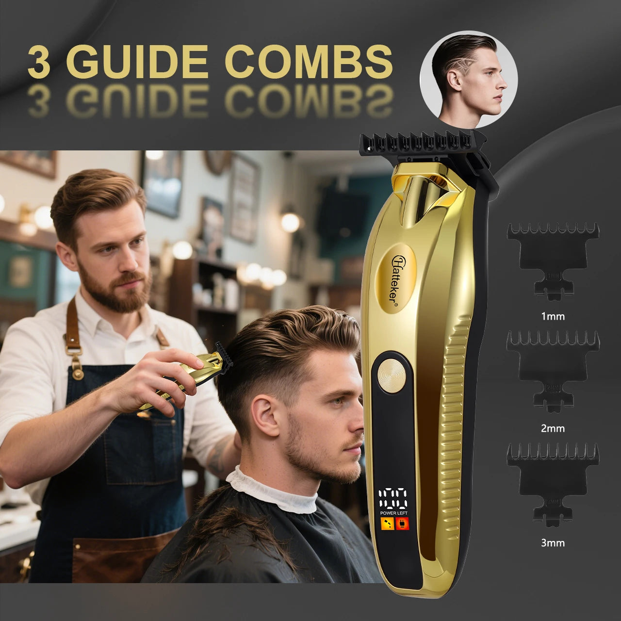 Hatteker Professional Electric Hair Trimmer Grooming Tool