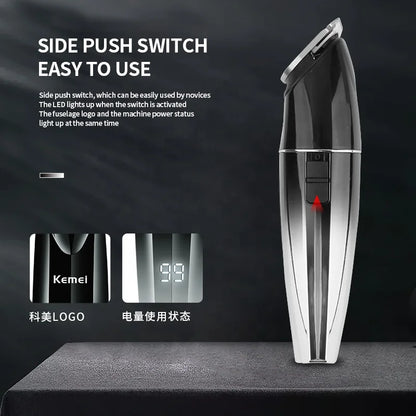 Kemei Cordless Hair Trimmer Professional Ceramic T Blade Clipper