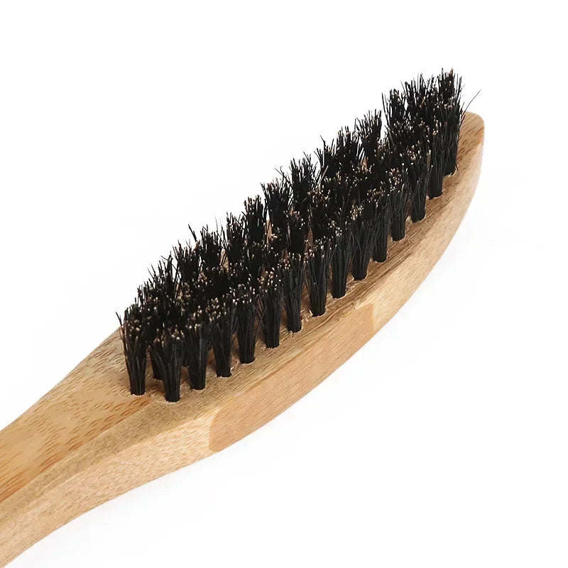 Beech Long Handle Brush for Men's Mustache Shaving
