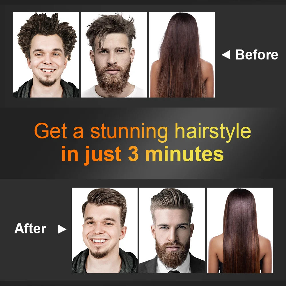Beard Hair Straightening Brush Hot Heated Comb Men Beard