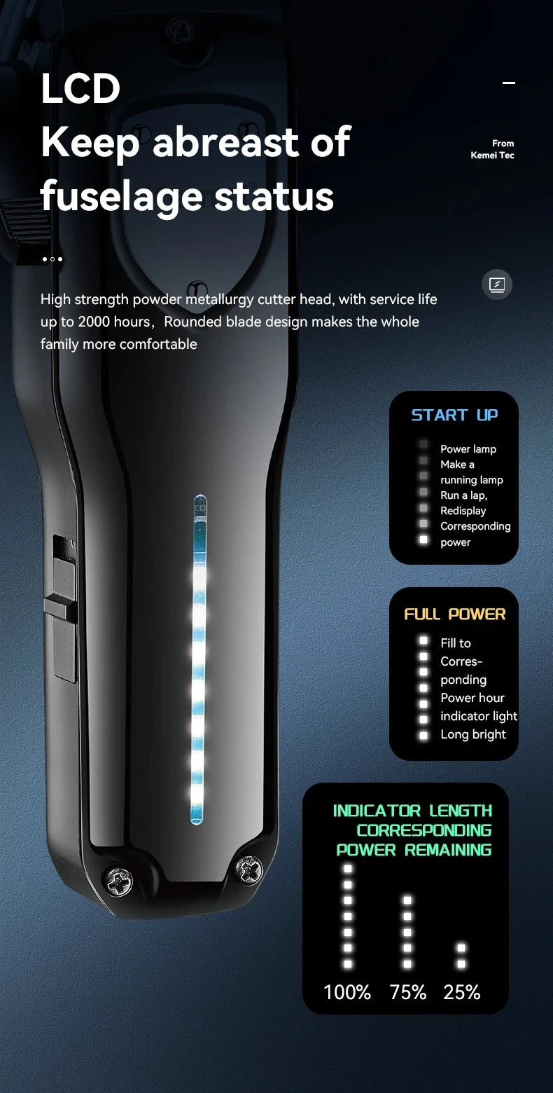 Kemei KM-2299 KM-2026 KM-5083 Professional Hair Clipper Kit