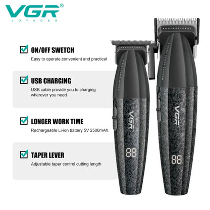 VGR Professional Hair Trimmer Barber Electric Hair Clipper V-640