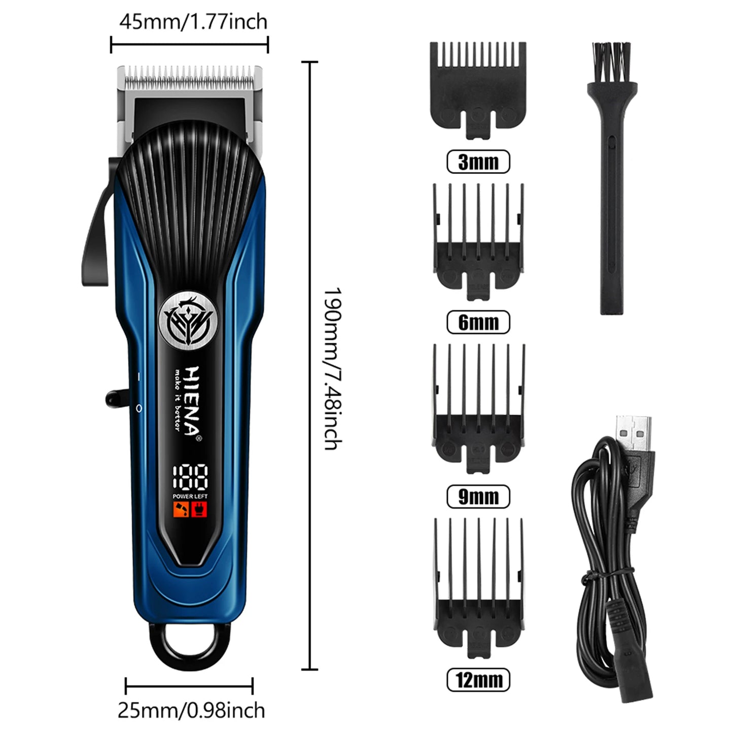 HIENA Hair Clipper for men HYN-225 Rechargeable Hair Trimmer