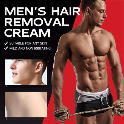 Men'S Painless Hair Removal Cream Mild Non Irritating Hair Removal