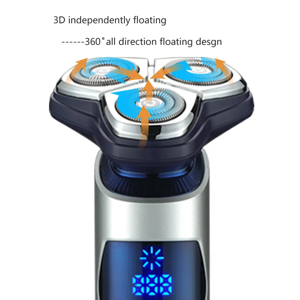 VGR 3D Pro Electric Shaver For Men Washable Beard Rotary