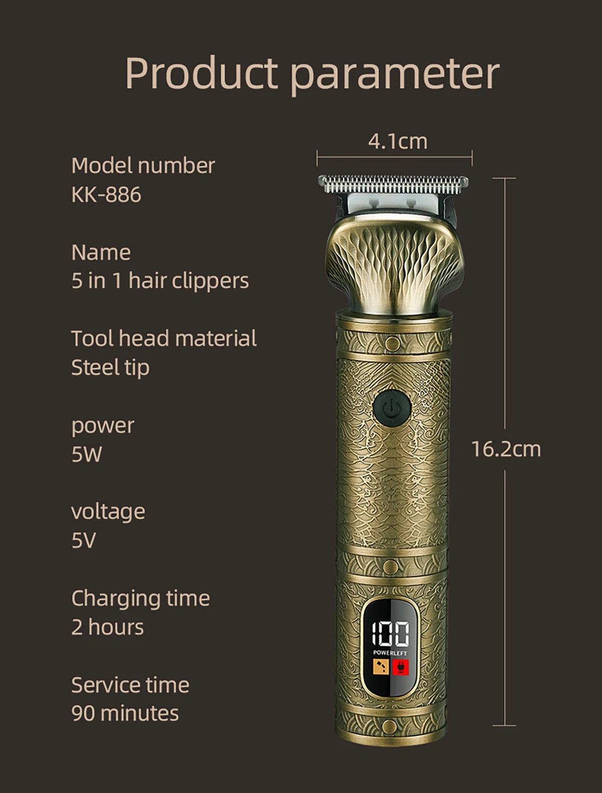 7-in-1 Hair Trimmer Multifunctional Hair Clipper