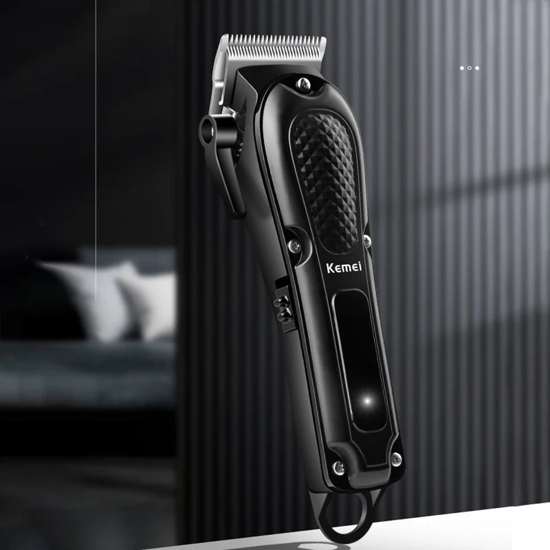 Kemei adjustable hair clipper for men professional hair trimmer