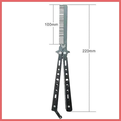 Butterfly Practice Training Comb Stainless Steel Beard Moustache
