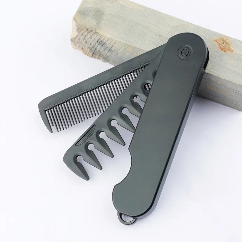 Multifunctional Portable Folding Pocket Combs Wide Tooth