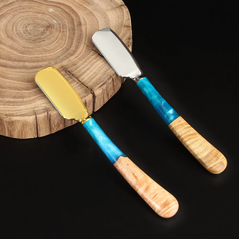 1Pc New Pro Resin Wood Handle Barber Straight Razor For Men
