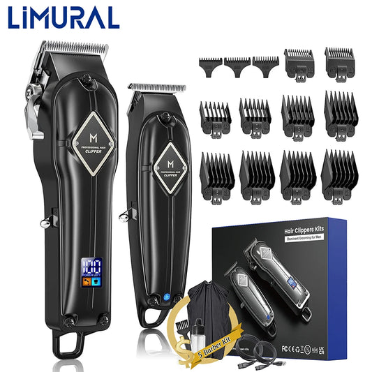 Limural Electric Hair Clipper Wireless Hair Cutting Kit