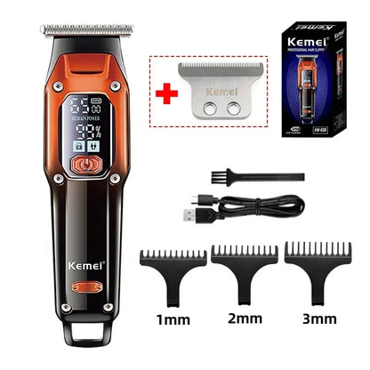 Professional Hair Trimmer Machine LCD Display Hair Cutting