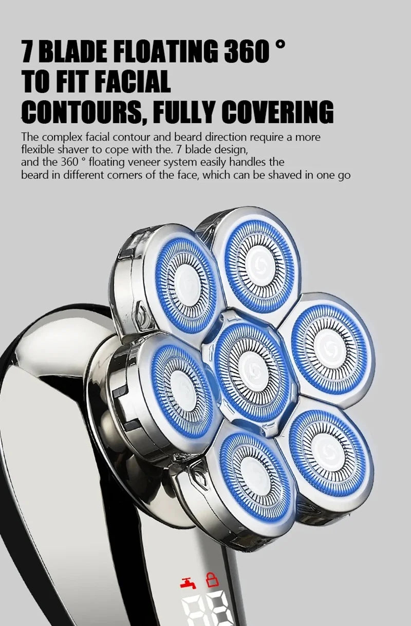 5 In 1 Electric Shaver For Men Bald Head Hair Clipper Razor