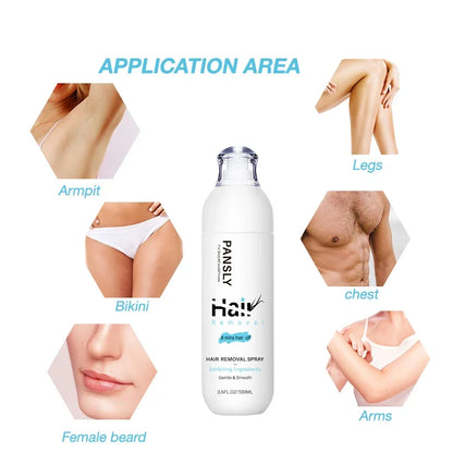Non Irritating Hair Removal Cream and Spray for Men and Women