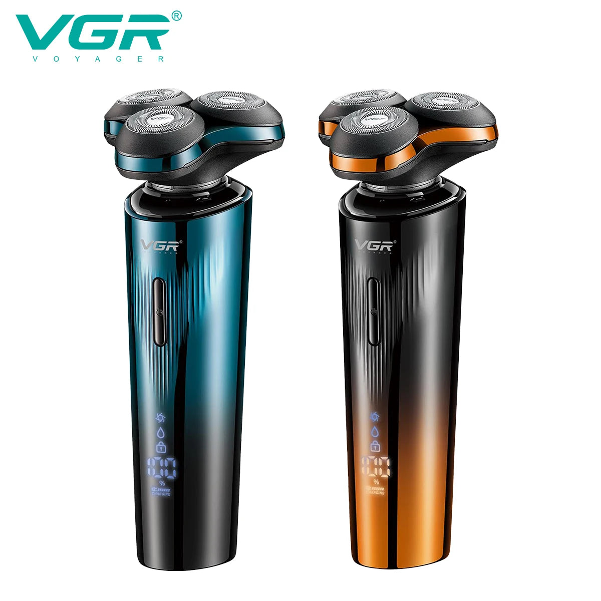 VGR V311 Electric Magnetic Mesh Shaver Digital Display V-311