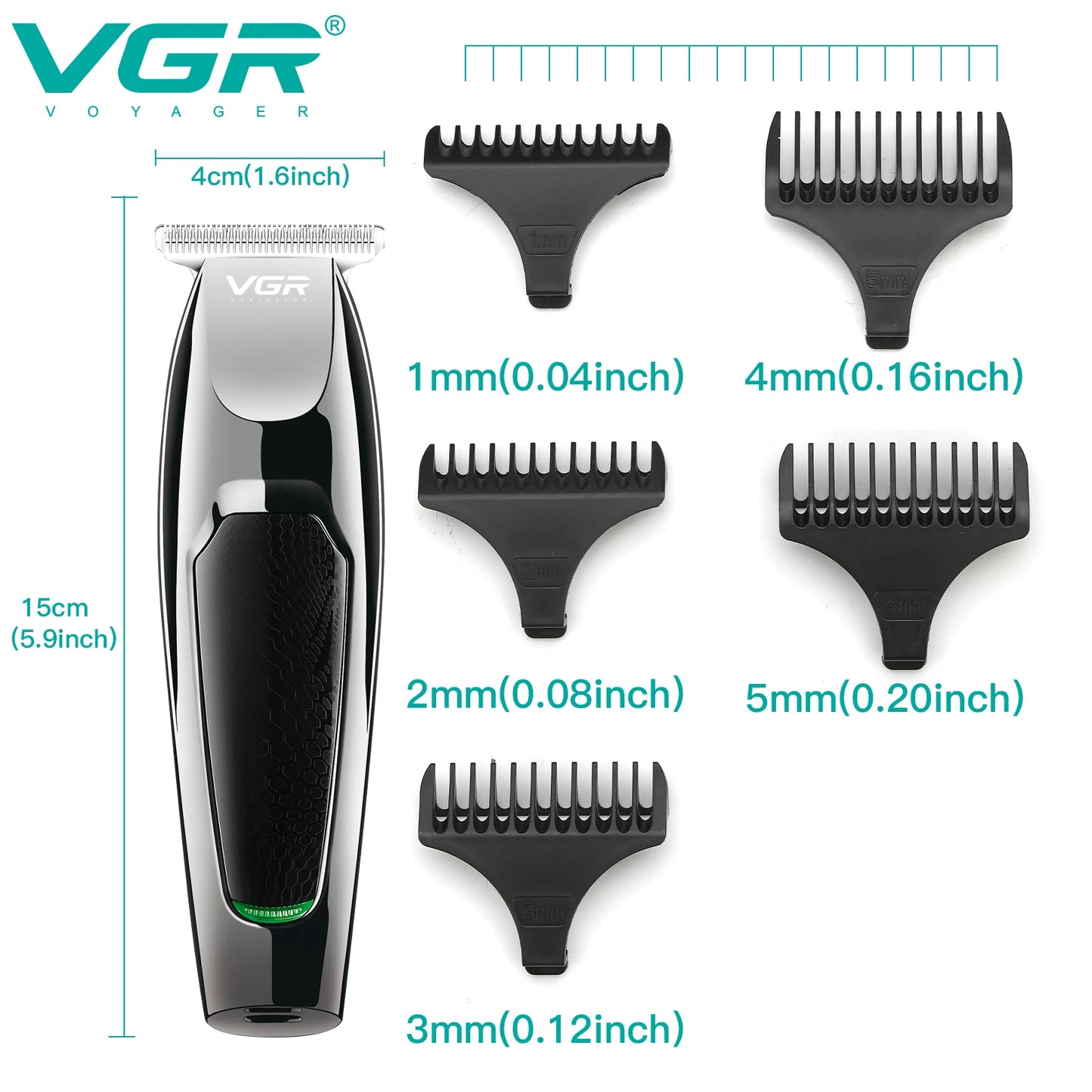 VGR Hair Trimmer Professional Haircut Machine Cordless V-030