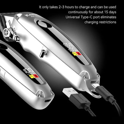 Kemei Professional Barber Hair Clippers and Trimmers Set