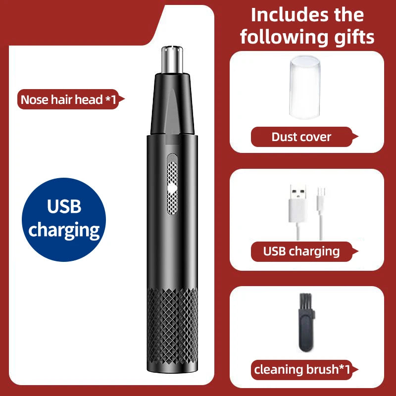 Electric Nose Hair Clipper Rechargeable Multi-kinetic Shaving