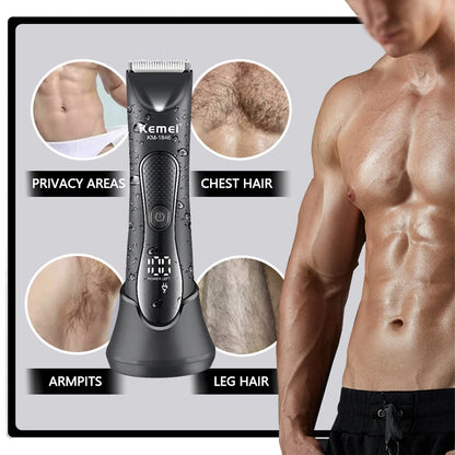 Kemei IPX7 Waterproof Hair Trimmer Shaver KM-1846