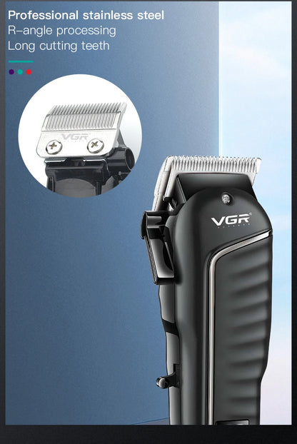 VGR Rechargeable Hair Clipper Barber Beard Hair Cutting Hair Trimmer