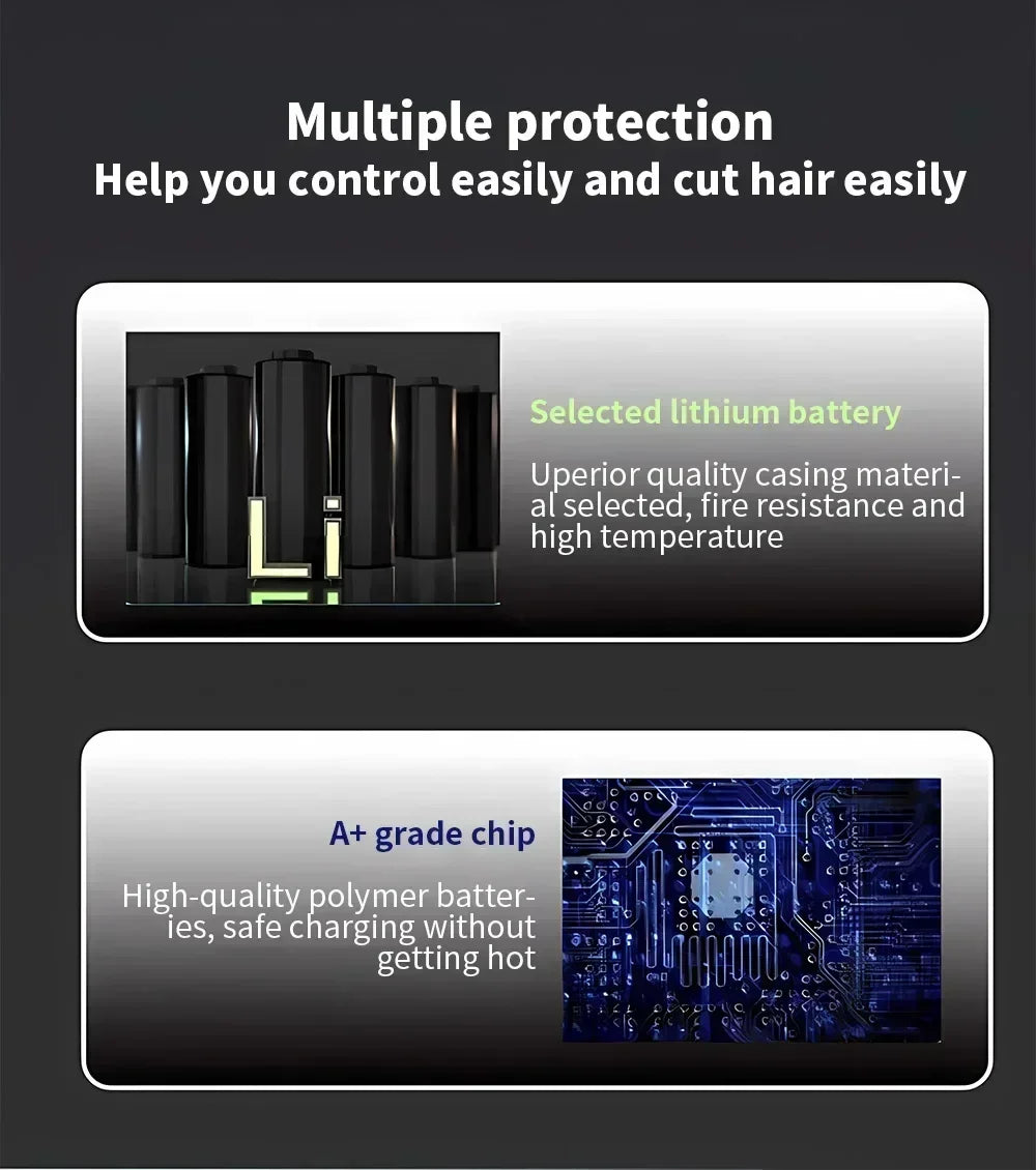 Kemei KM-2996 Professional Precision Fade Hair Clippers Cordless