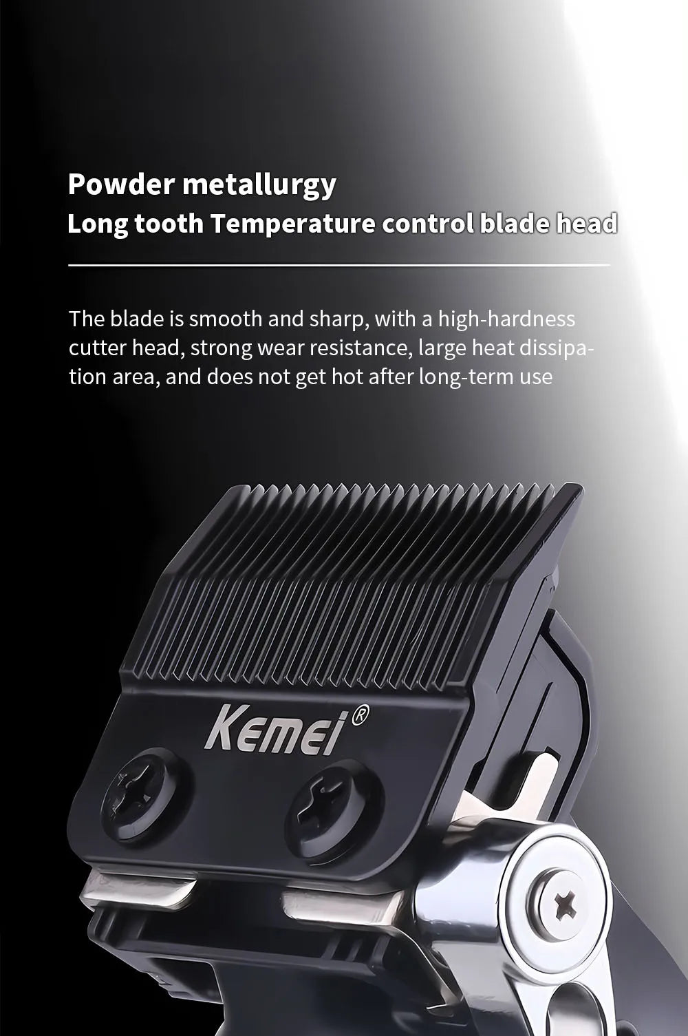 Kemei KM-2996 Professional Precision Fade Hair Clippers Cordless
