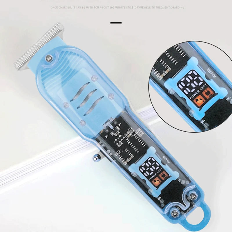 New Transparent Hair Clipper Power Display Hair Clipper