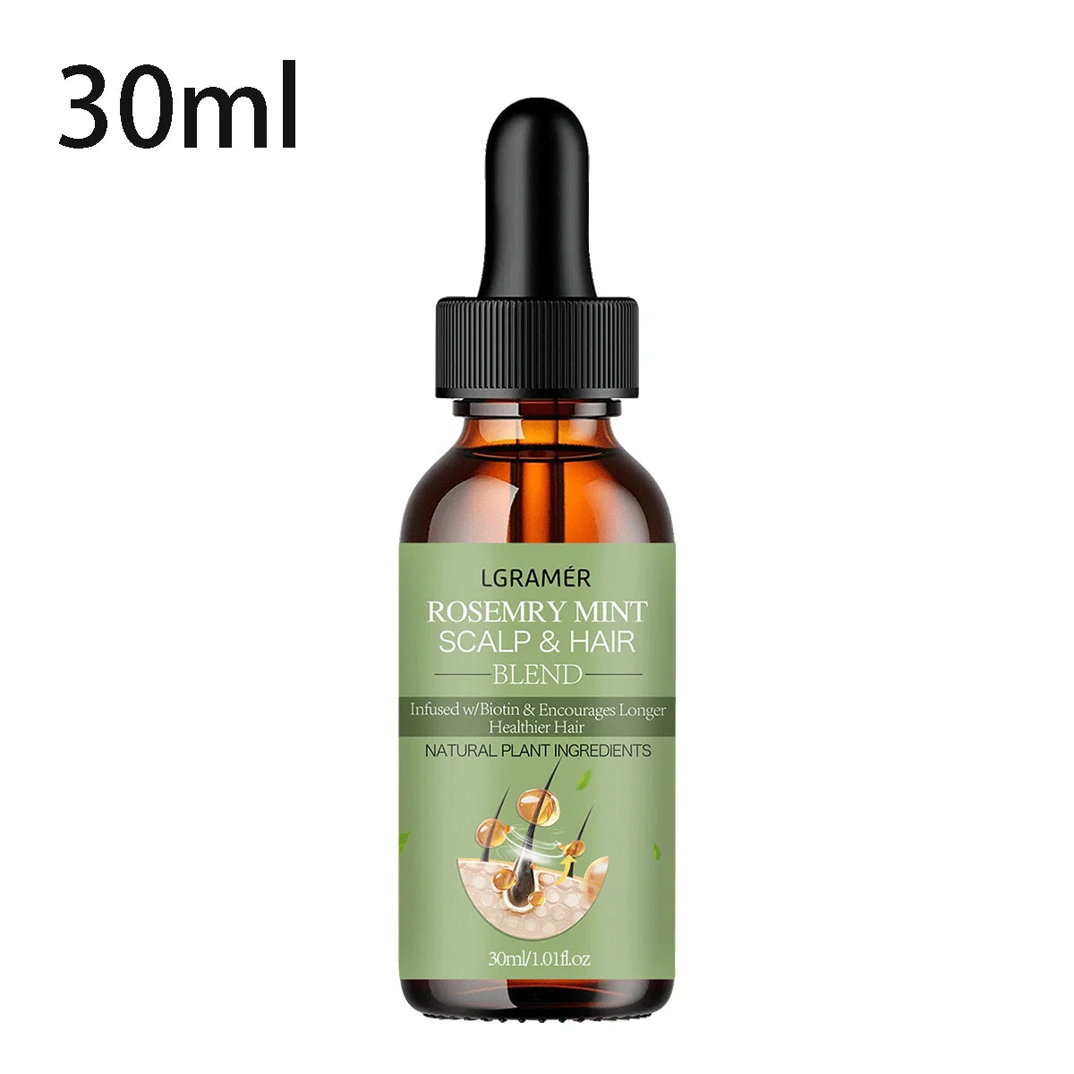Hair Growth Essential Oil Rosemary Mint Hair Strengthening Oil
