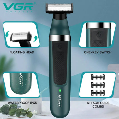 VGR V-393 2-in-1 multifunctional hair trimming set