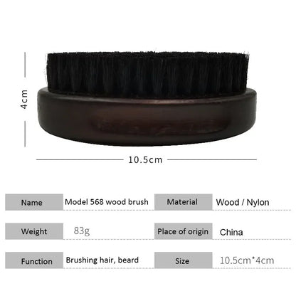 Fur Boar Wild Men Beard Brush Wood Bristle Professional Brush