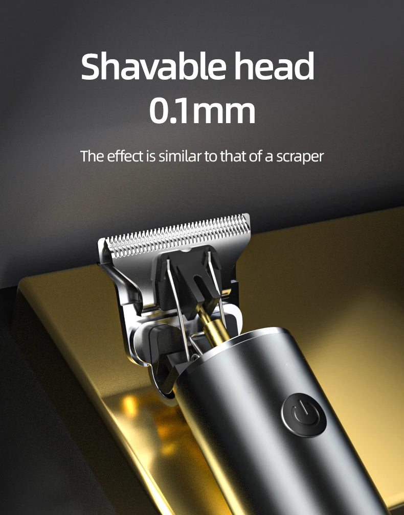 Rechargeable Hair Clipper with LCD Display Professional Hair Cut