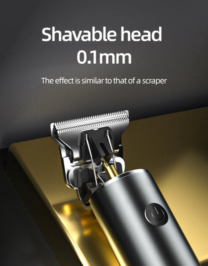 Rechargeable Hair Clipper with LCD Display Professional Hair Cut