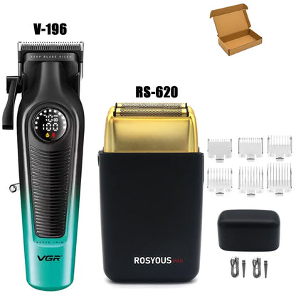 VGR V-196 V-996 Professional Barber Cutting Machines Kit