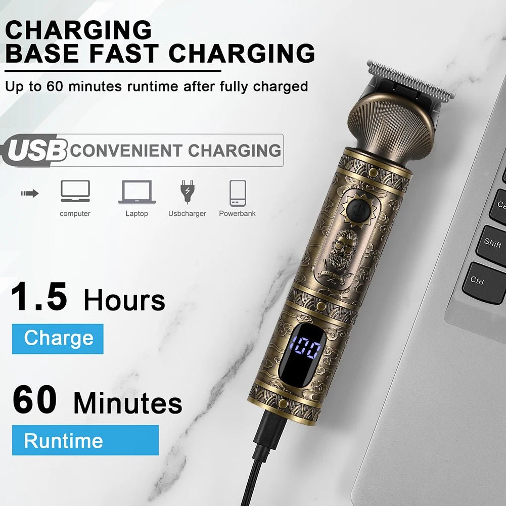Hatteker 6 in 1 hair clipper set hair trimmer machine