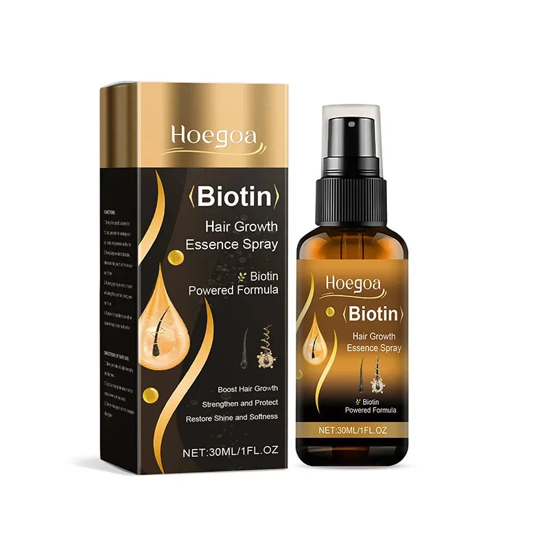 Biotin Fast Hair Growth Spray Anti Hair Loss Serum Prevent Baldness