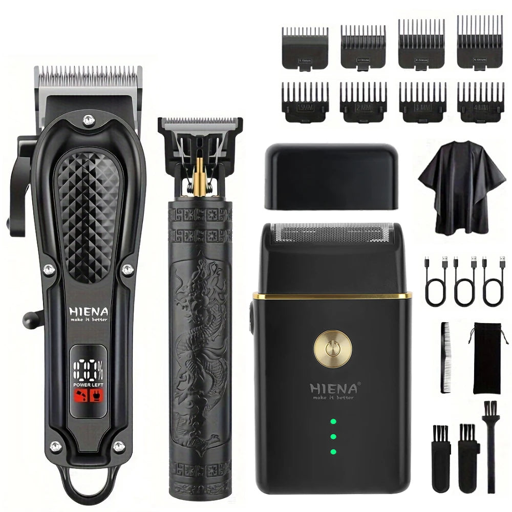 hiena 212 Professional Hair Cutter Mans Hair Clipper Set