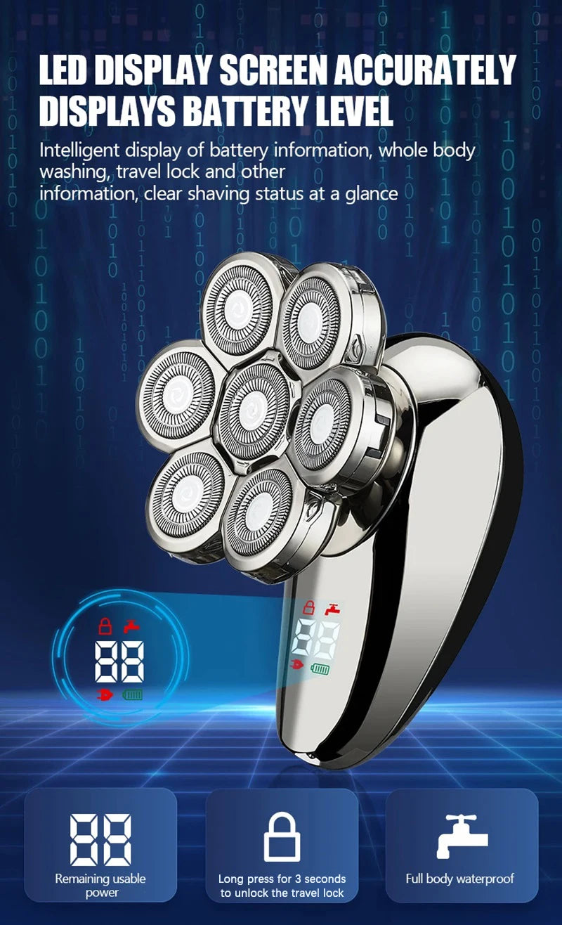 5 In 1 Electric Shaver For Men Bald Head Hair Clipper Razor