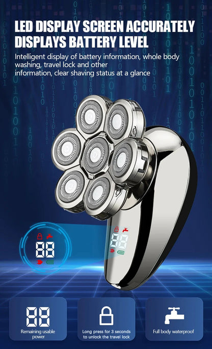 5 In 1 Electric Shaver For Men Bald Head Hair Clipper Razor