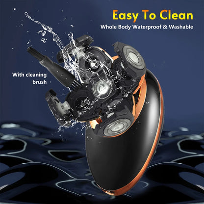 5 In 1 Electric Shaver For Men Bald Head Hair Clipper Nose Trimmer Razor