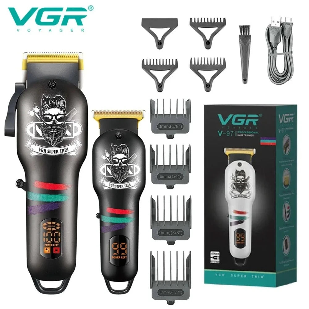 VGR Hair Trimmer Cordless Haircut Machine Electric Beard Clipper