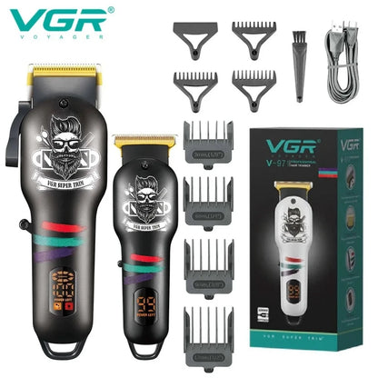 VGR Hair Trimmer Cordless Haircut Machine Electric Beard Clipper