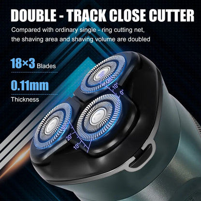 LCD Dislay Waterproof Electric Shaver For Men