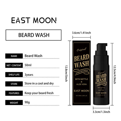 Aloe Repair Beard Wash Soothe After Shave Skin Reduce Skin