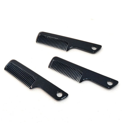 Barber Beard Comb with Clip Anti Static Plastic Mustache Comb