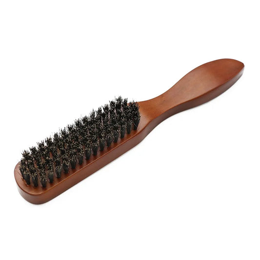 Professional Soft Boar Bristle Wood Beard Brush Hairdresser