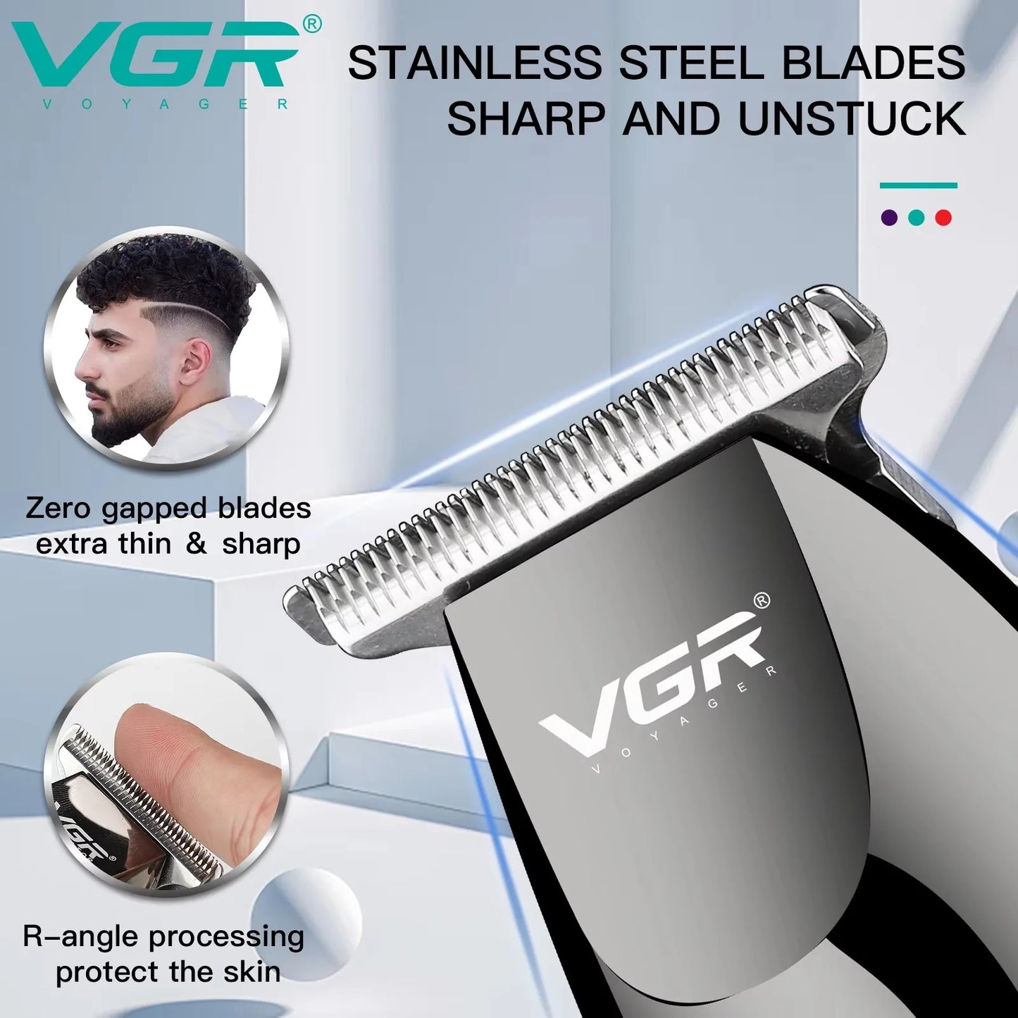 VGR Hair Clippers Professional Barber Clippers  V-030